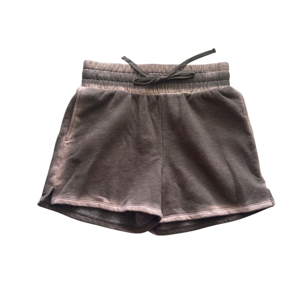Wild Fable Womens Pewter Grey Fleece Sweat Shorts High Rise NWT Small Brown